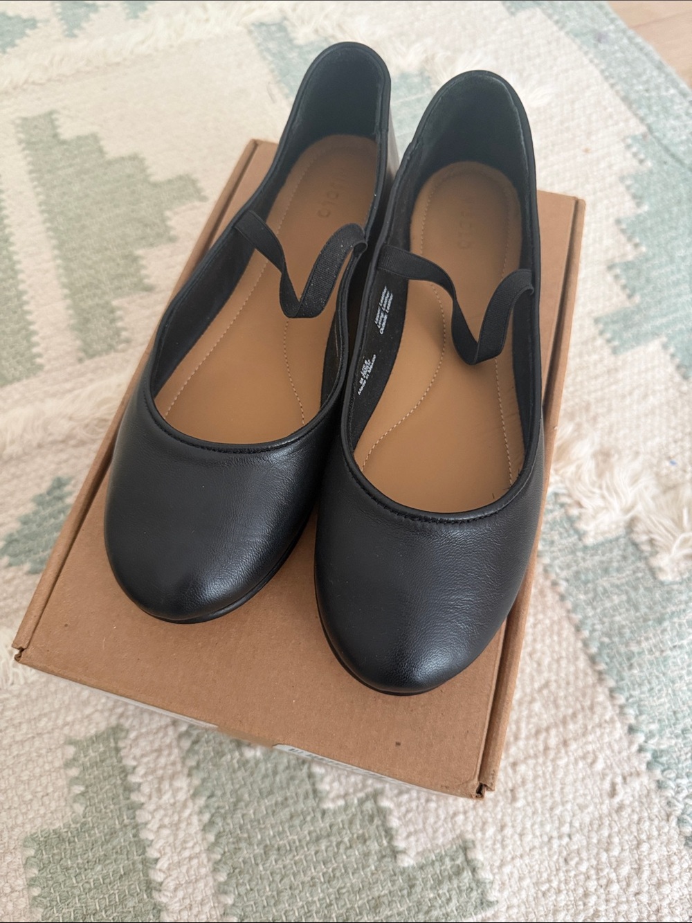 Classic Black Nisolo Mary Jane Flats